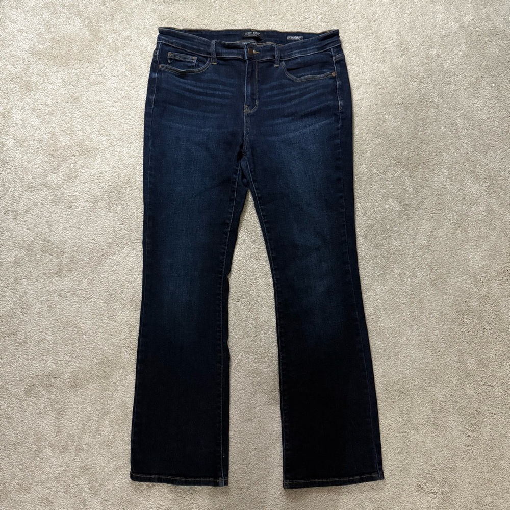 Judy Blue Dark Wash Boot Cut Midrise Jeans Size 15/32 - JB82361DK